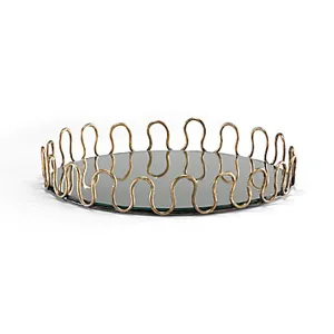 Curves Mirrored Tray