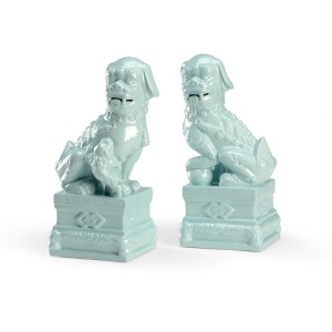 Foo Dogs Pair - Mint