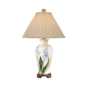 Blue And Yellow Iris Lamp