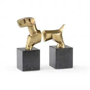 Stylized Dog Book Ends (pair)