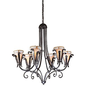 Etruscan Iron Chandelier