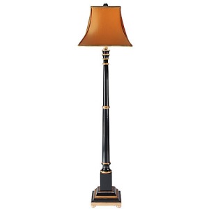 Wood Candlestick Floor Lamp