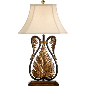 Leafy Swans Lamp