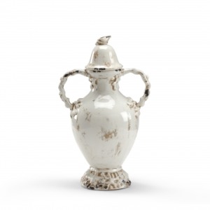 Covered Vase With Handles