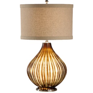 Ribbed Glass Lamp