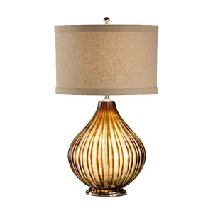 Ribbed Glass Lamp