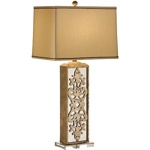 Mirrored Column Lamp