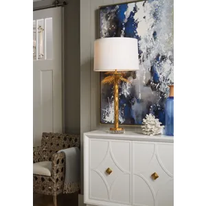 Palm Island Lamp - Gold