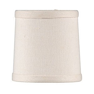 Cream Linen Chandelier Shade