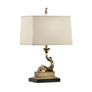 Mounted Dolphin Lamp-left