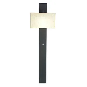 Flat Wall Sconce Black