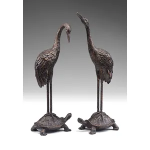 Turtles And Cranes (pair)