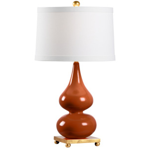 Whitney Lamp - Dark Autumn Orange