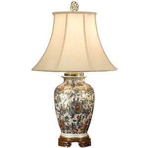 Flowers And Gold Lamp