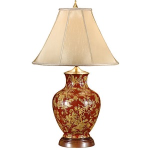 Oxblood And Yellow Lamp