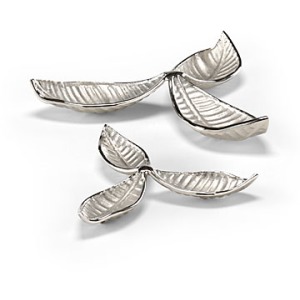 Tri Leaf Bowls S/2