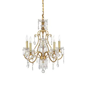 Gold And Crystals Chandelier