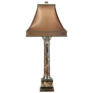 Silver Corinthian Lamp