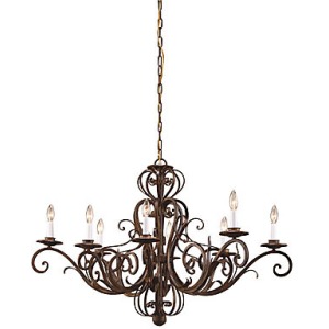 Iron Oval Chandelier