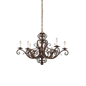 Iron Oval Chandelier