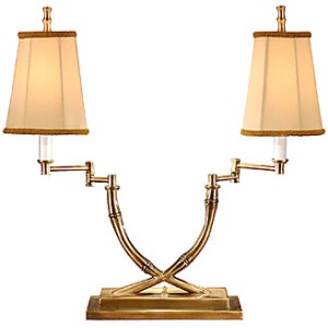 Crossed Bamboo Desk Lamp