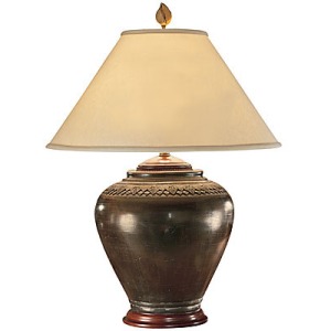 Carved Neck Pot Lamp