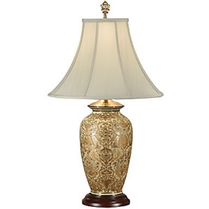 Gold Damask Lamp