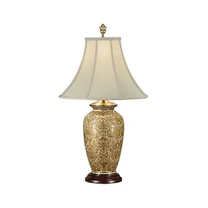Gold Damask Lamp