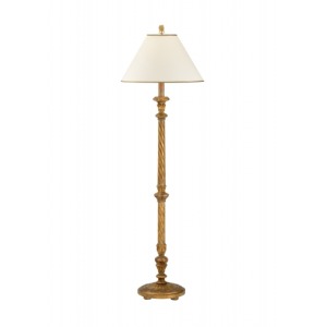 Gold Carved Floor Lamp