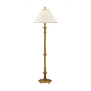 Gold Carved Floor Lamp