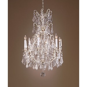 Silver And Crystal Chandelier