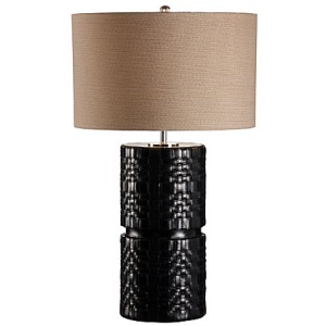 Woven Leather Lamp