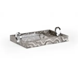 Handled Wood Tray (rect)