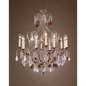 Beaded Crystals Chandelier