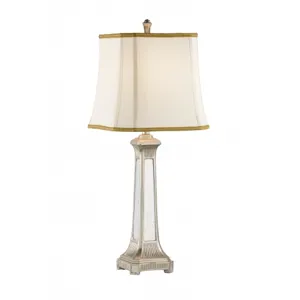 Mirrored Facets Lamp