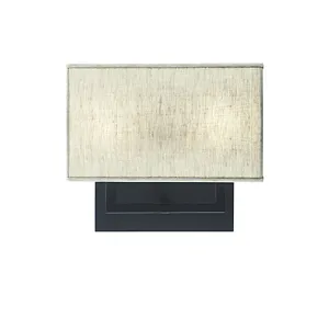 Double Wall Sconce Black