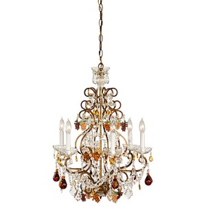 Fruits In Crystal Chandelier