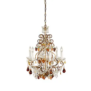 Fruits In Crystal Chandelier