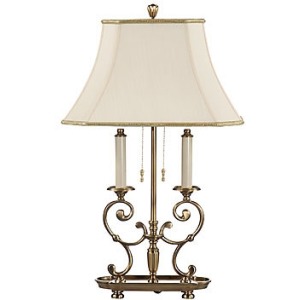 Scrolls On A Plate Lamp