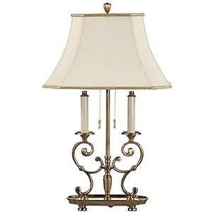 Scrolls On A Plate Lamp