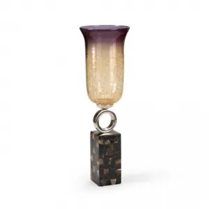Crackle Glass Hurricane