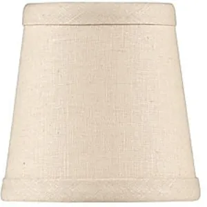 Tan Linen Chandelier Shade