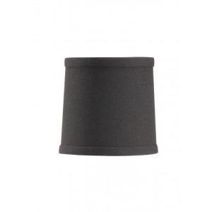 Black Linen Chandelier Shade