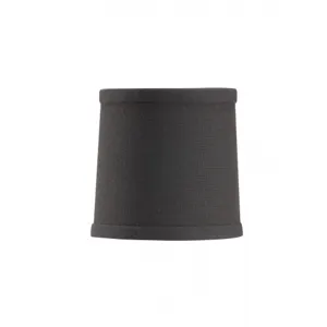 Black Linen Chandelier Shade