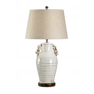 Curly Cue Handled Vase Lamp