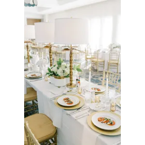 Palm Island Lamp - Gold