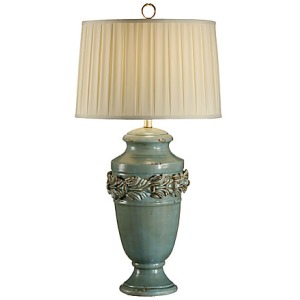Turquoise Urn Lamp