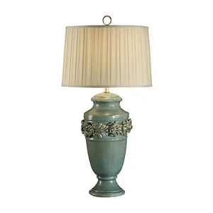 Turquoise Urn Lamp