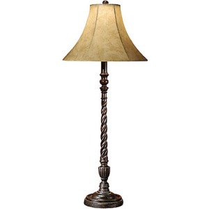 Tall Twist Buffet Lamp