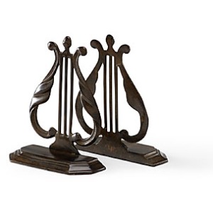 Lyre Bookends (pair)